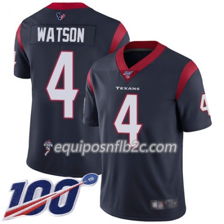 Camiseta Hombre NFL Houston Texans Deshaun Watson 4 Nike Navy Azul 100th Camiseta Hombre NFL Houston Texans Deshaun Watson 4 Nike Navy Azul 100th